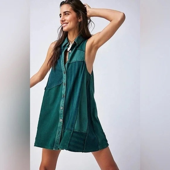 Free People Dresses & Skirts - Free people Santana Patched mini dress